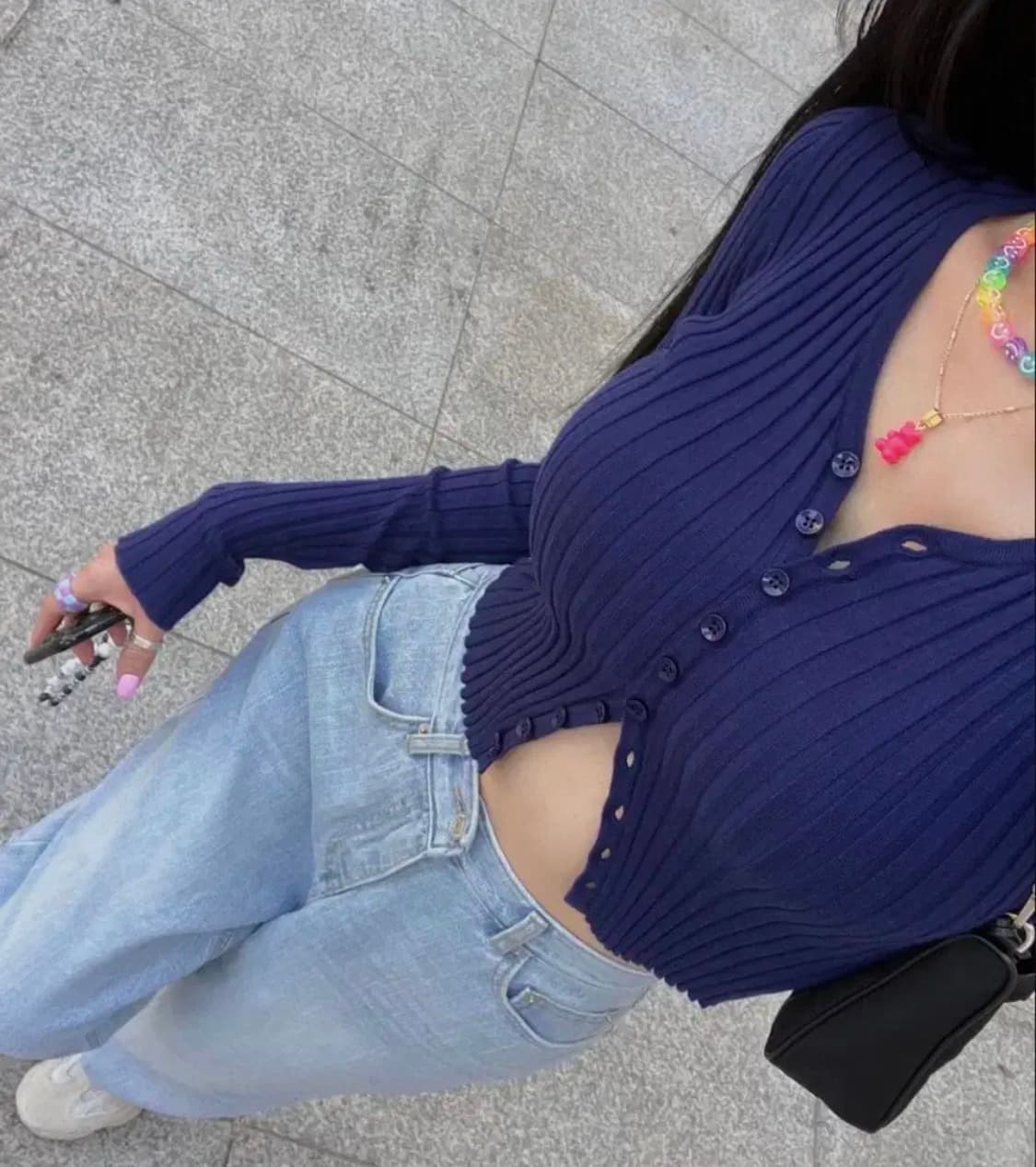 페일제이드 맥가디건 네이비 상품이미지1