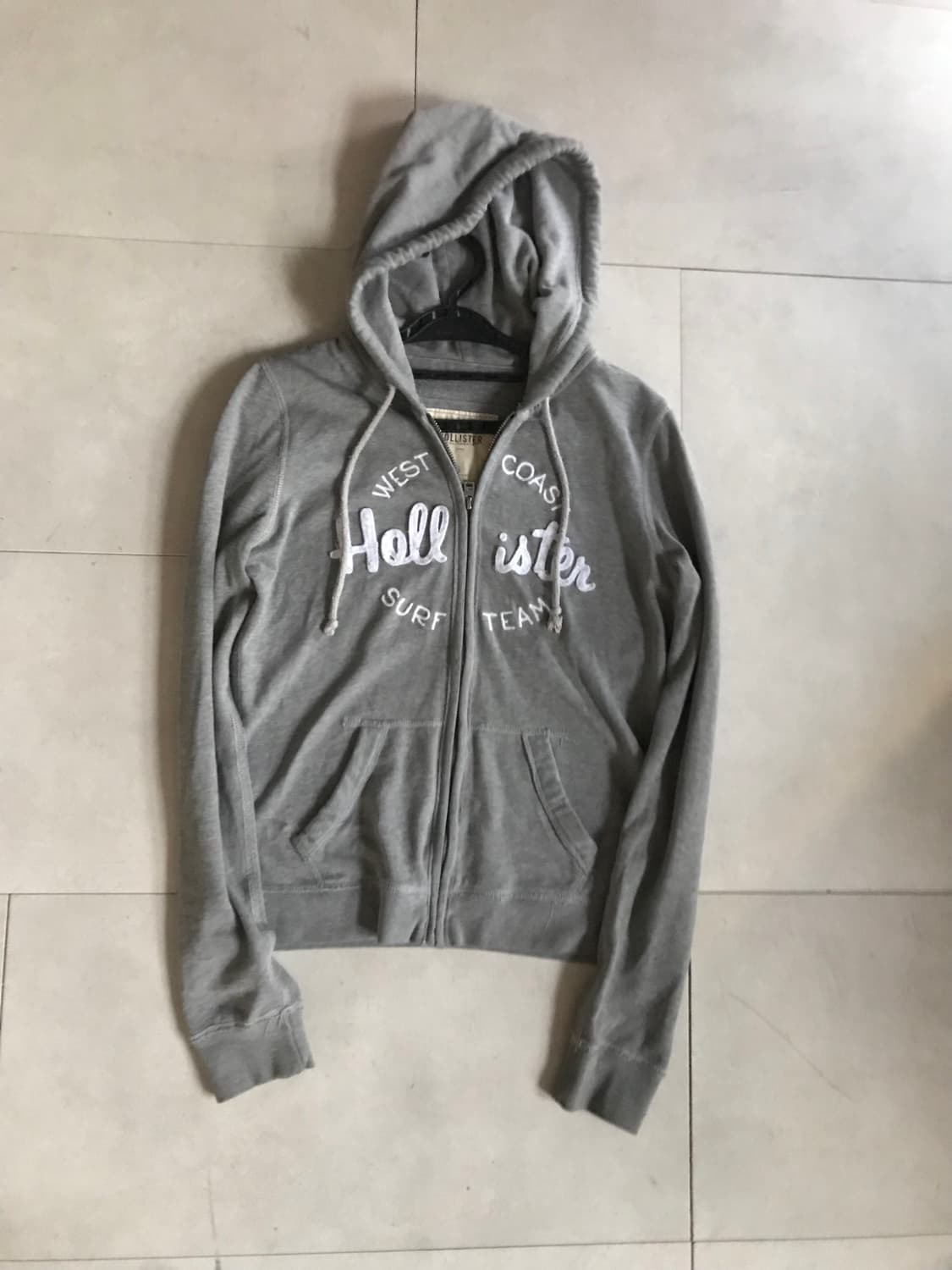홀리스터 그레이 슬림핏 후드집업 상품이미지8