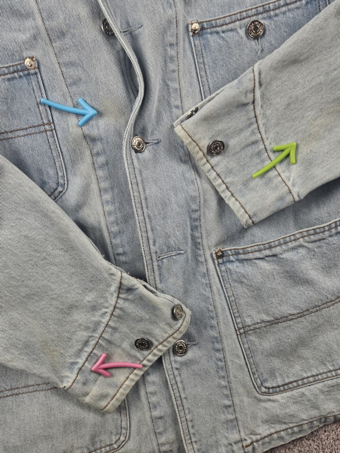 80's 폴로랄프로렌 데님 엔지니어 초어 자켓 ( L ) / 10615 상품이미지7