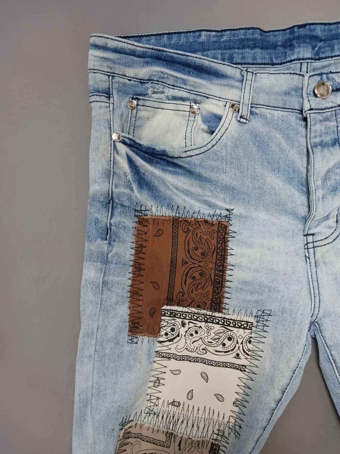 [36] GFTD 로스앤젤레스 패치워크 스키니진 청바지 기프티드 상품이미지2