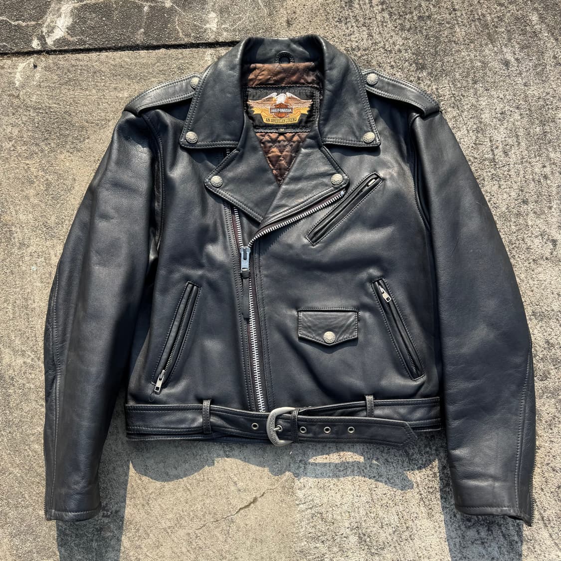 [M] Harley Davidson 할리데이비슨 라이더 가죽 자켓 상품이미지1