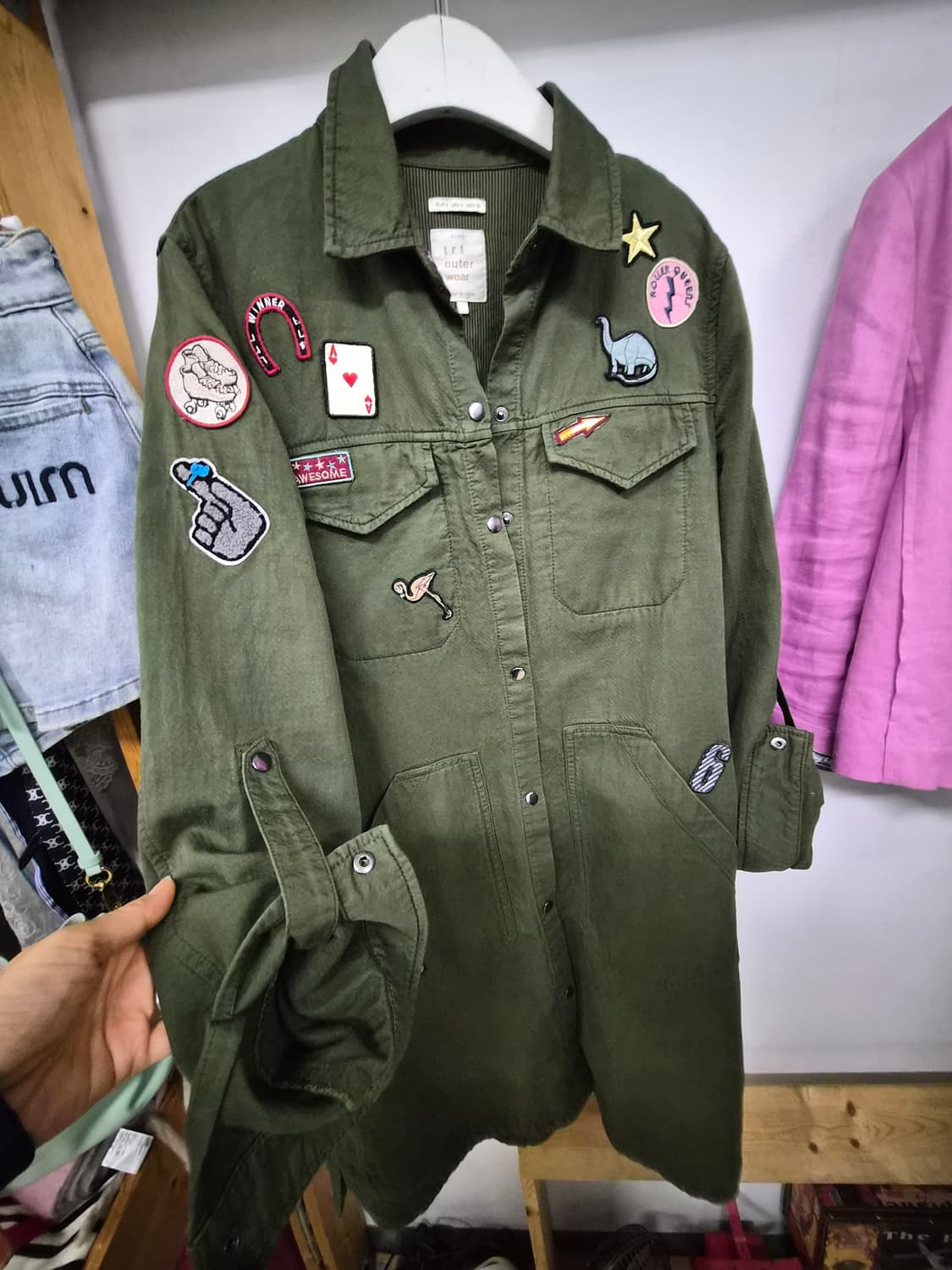 자라 셔츠 롱야상&셔츠 원피스 상품이미지5