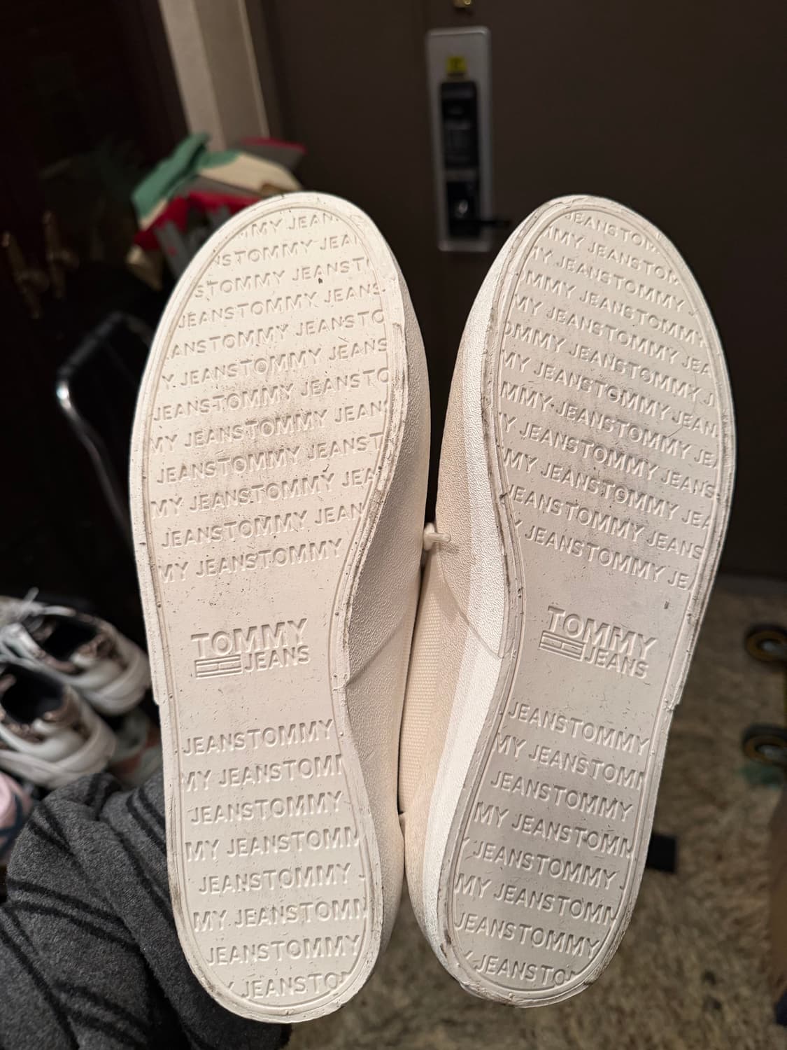 [UK9,EUR43]타미힐피거 화이트 캔버스화 상품이미지2