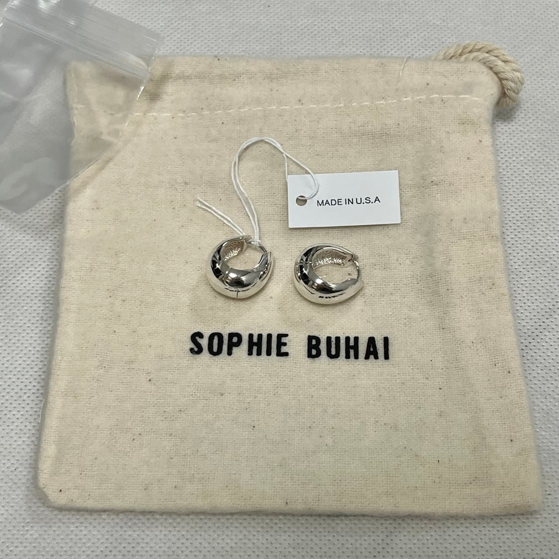 소피부하이 26ss HINGED 후프 귀걸이/실버 상품이미지2