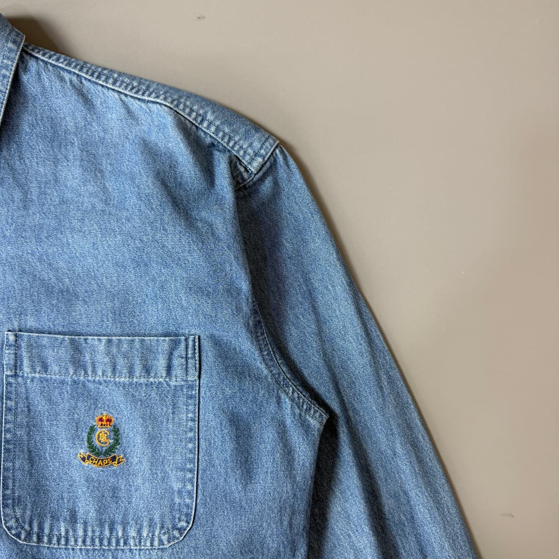 챕스 랄프로렌 90s 빈티지 데님 셔츠 S 상품이미지5
