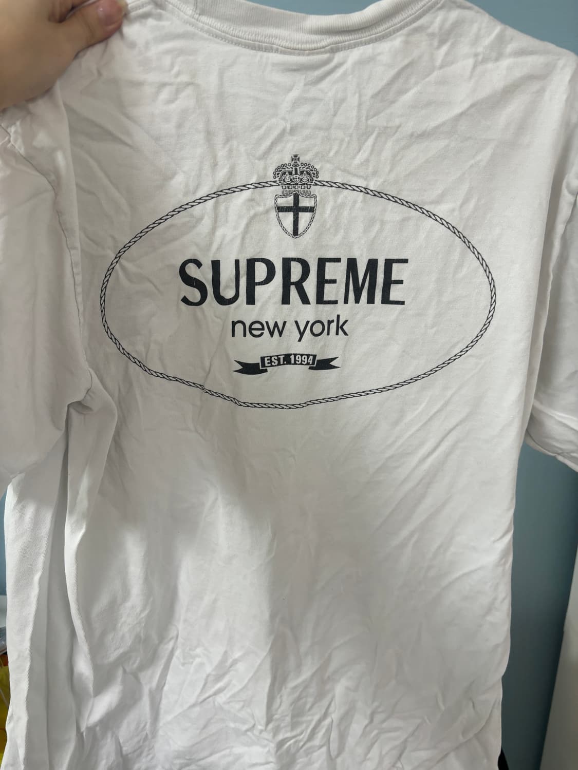 슈프림 크레스트 반팔 티셔츠 M 상품이미지2