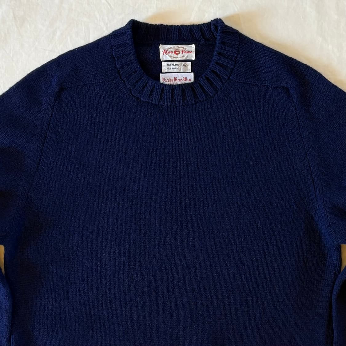 [105-107] 70s 영국 Alan Paine 셰틀랜드 울 라운드넥  상품이미지2