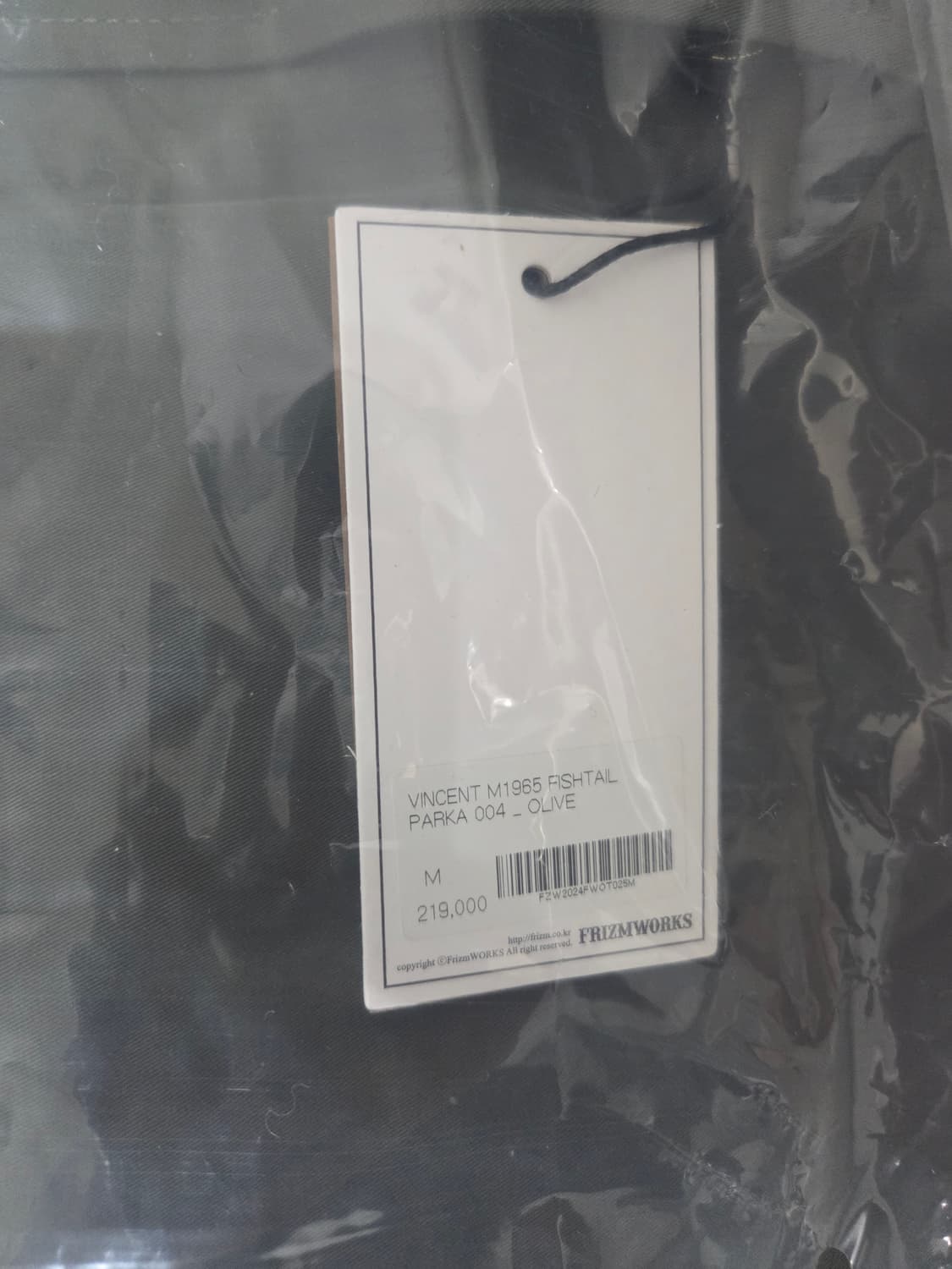 (새상품)프리즘웍스 M1965 피쉬테일 피시테일 vincent 빈센트야상 상품이미지3