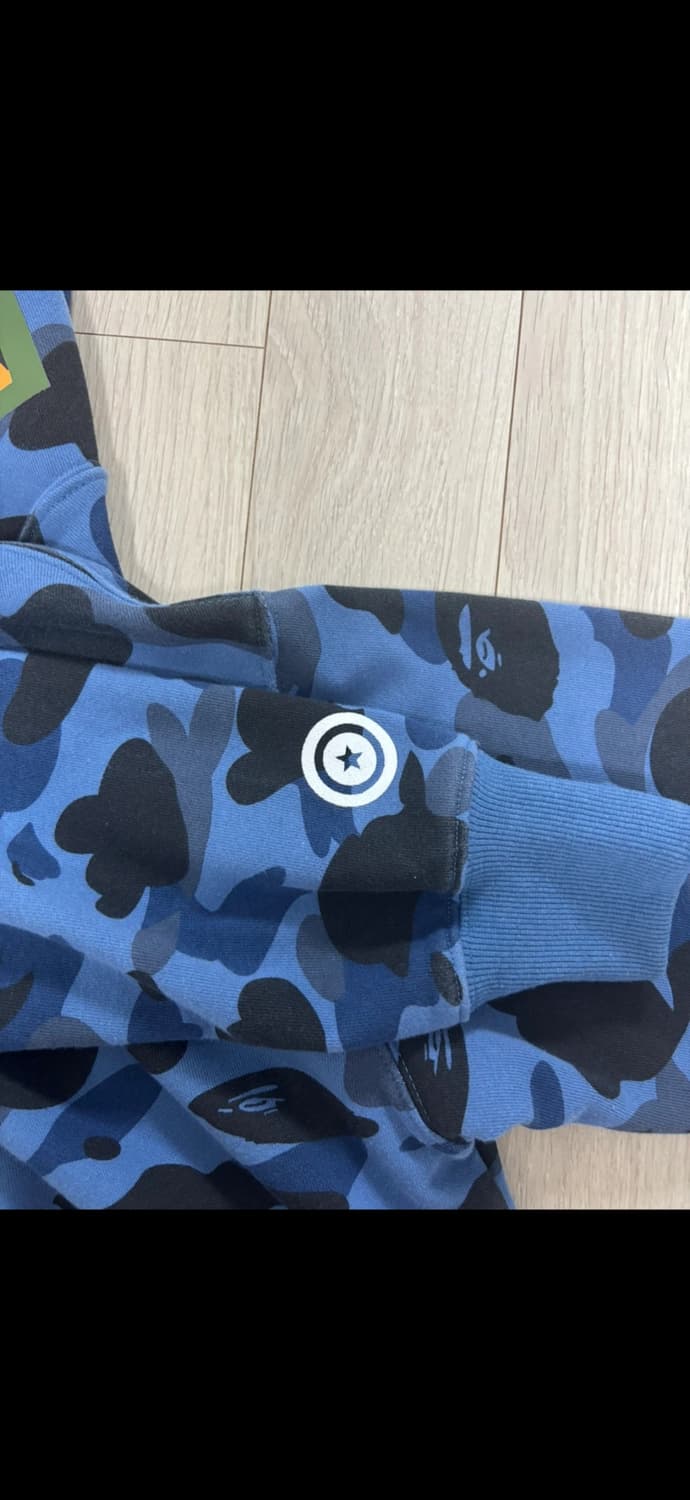 베이프 파랑 후드집업 M 상품이미지3