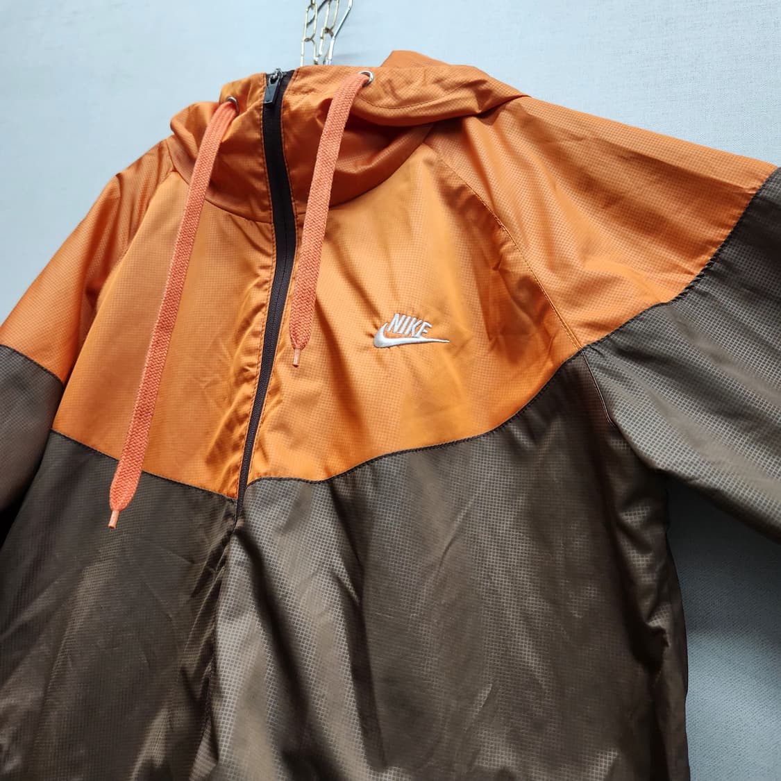 나이키 로고 빈티지 배색 후드 바람막이 L(XL) 상품이미지3