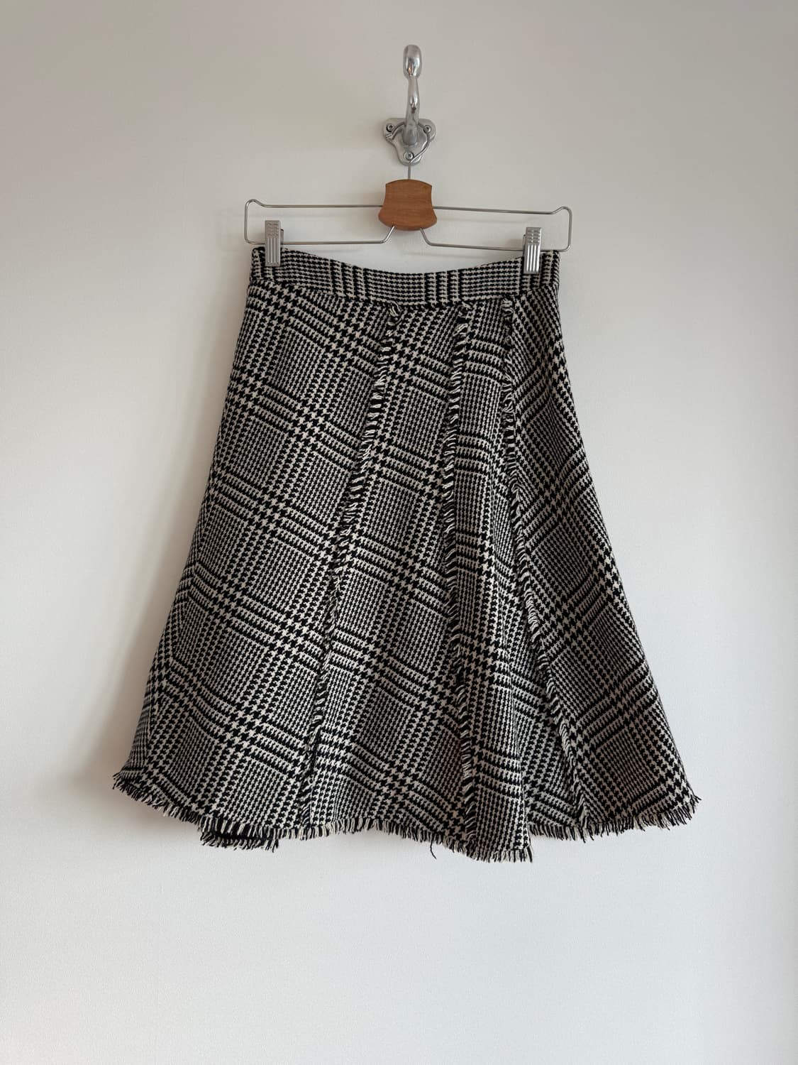 Pre owned 울 체크 스커트 상품이미지1