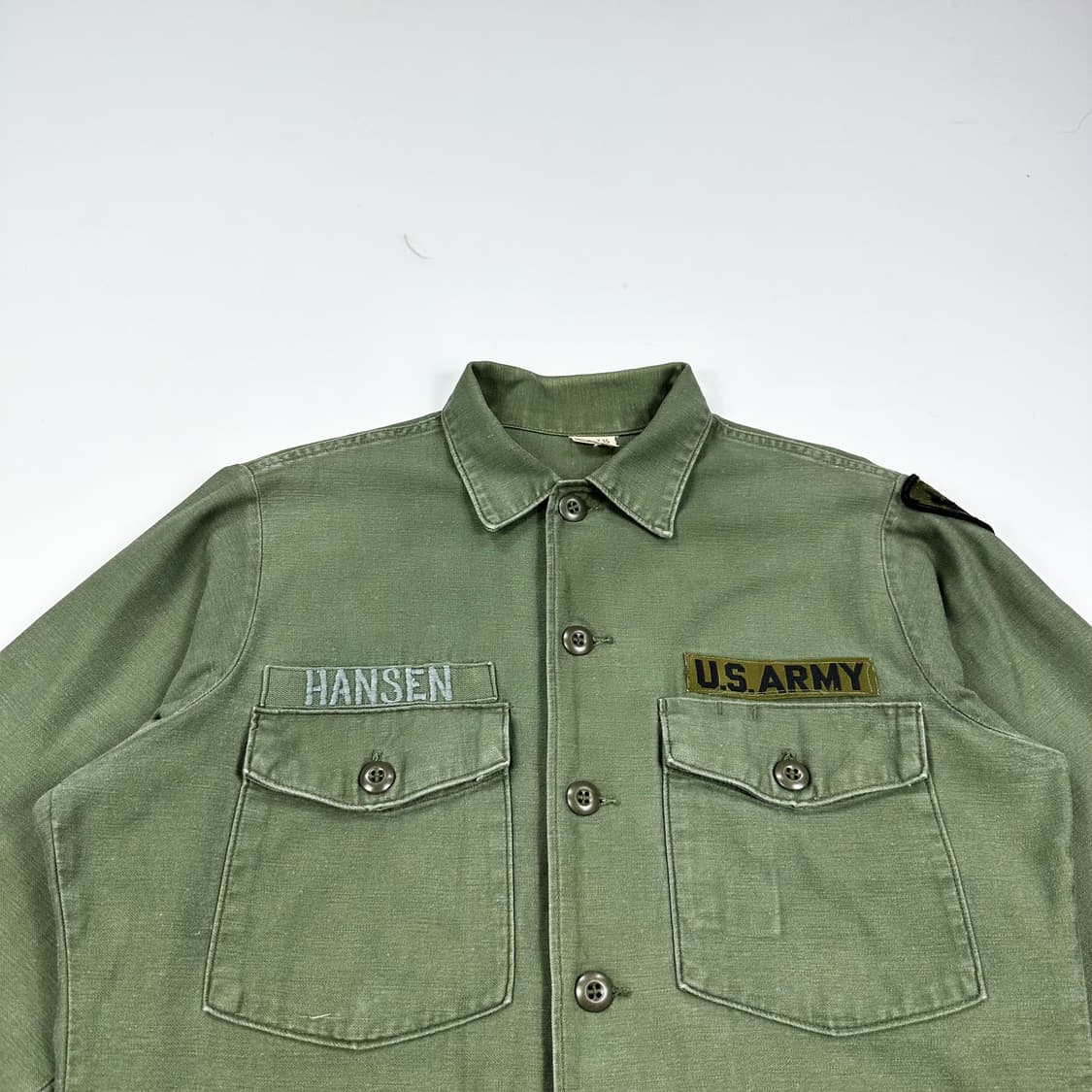 70s 오리지널 미군 유틸리티 셔츠 OG-107 M 상품이미지2