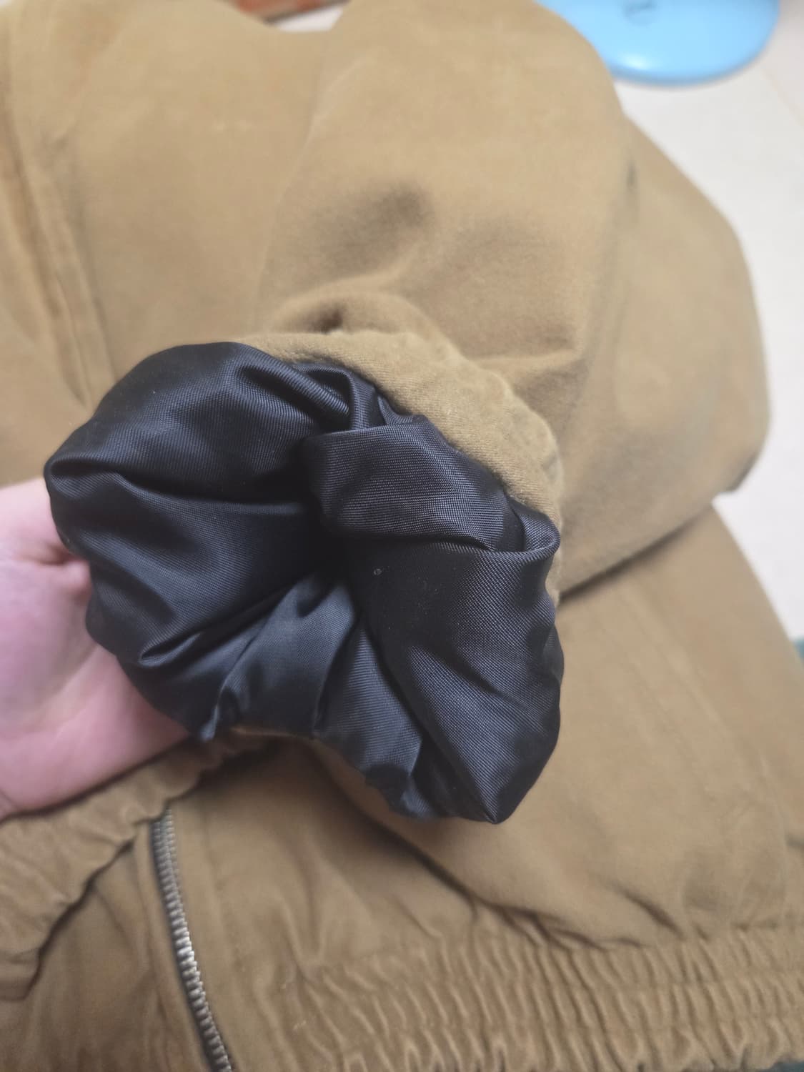 논노드 몰스킨봄버 카멜 상품이미지5