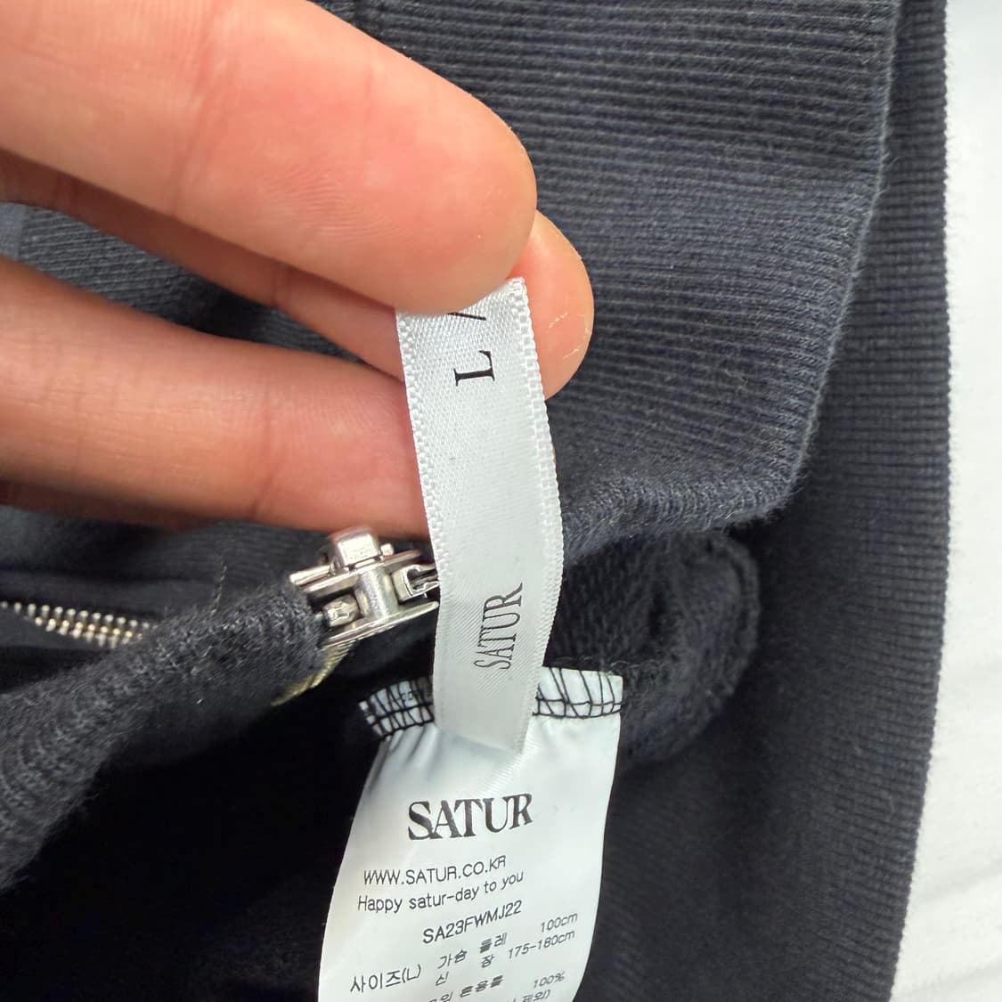 세터 테오 코튼 올 데이 블랙 후드집업 L 상품이미지9