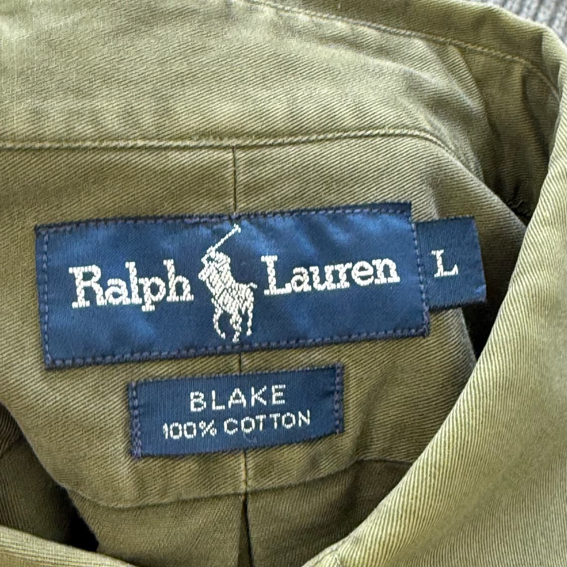 L 폴로랄프로렌 카키 코튼 셔츠 상품이미지4