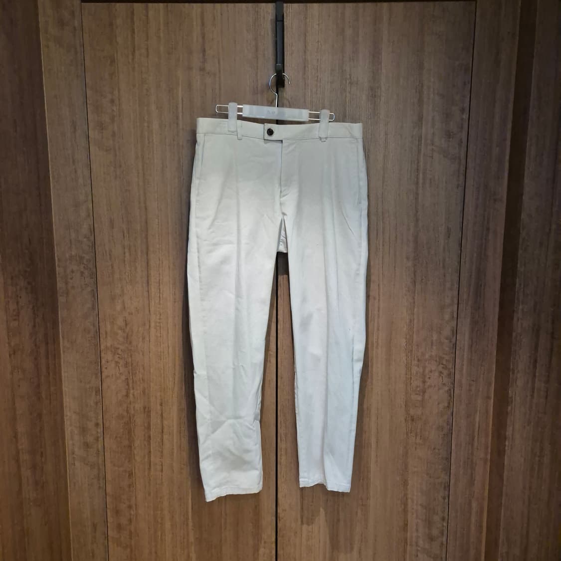 하프크라이즈 테이퍼드 코튼 팬츠 상품이미지3