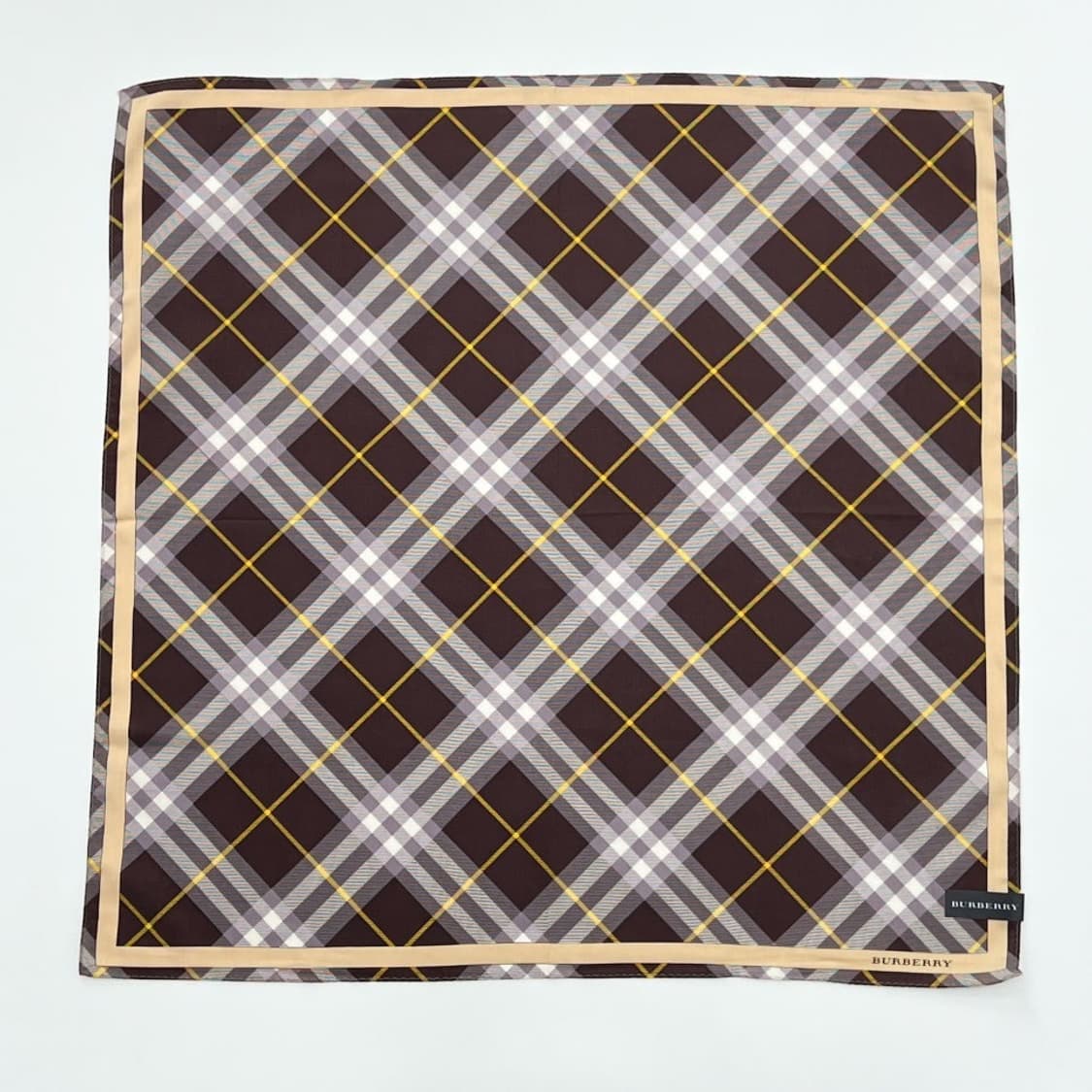 (새상품) burberry/ 버버리 실크혼방 쁘띠스카프 손수건 상품이미지2