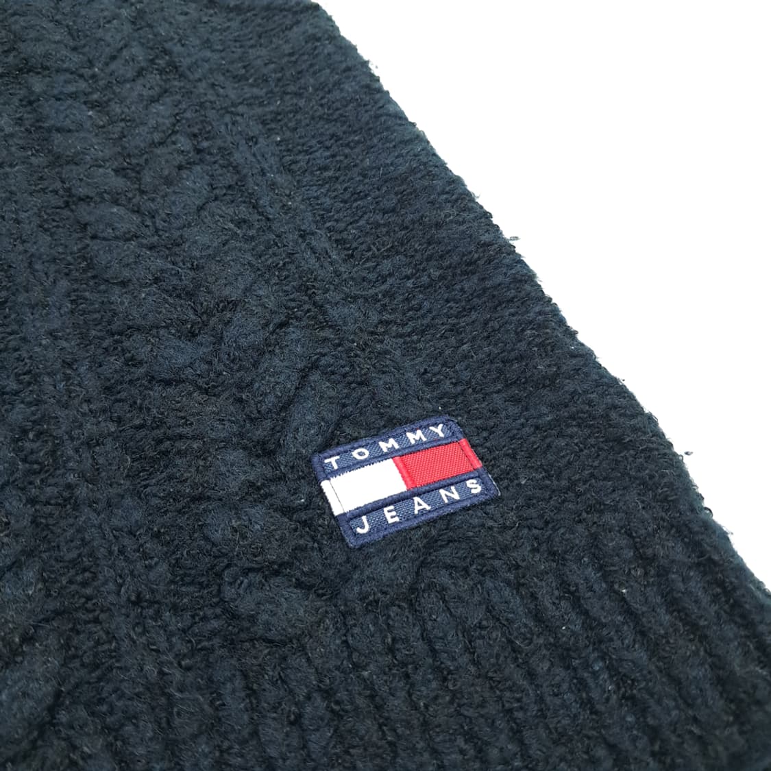 CN934 S 타미힐피거 블랙 피셔맨 니트 조끼 베스트 상품이미지4