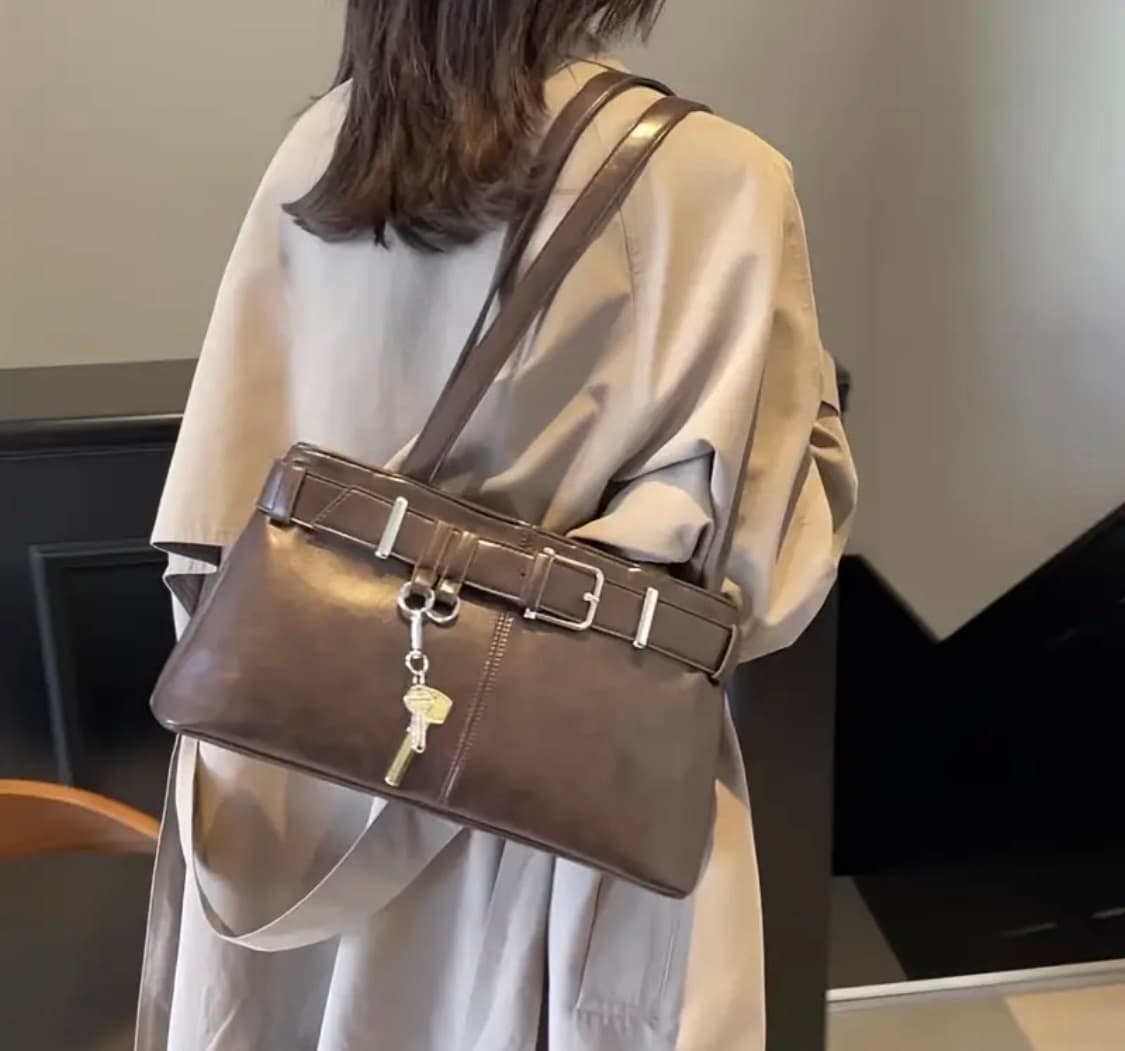여자 가방 초코 버클 숄더백 상품이미지3