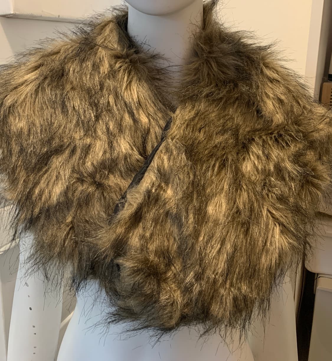 빈티지 브라운 퍼 숄 상품이미지1