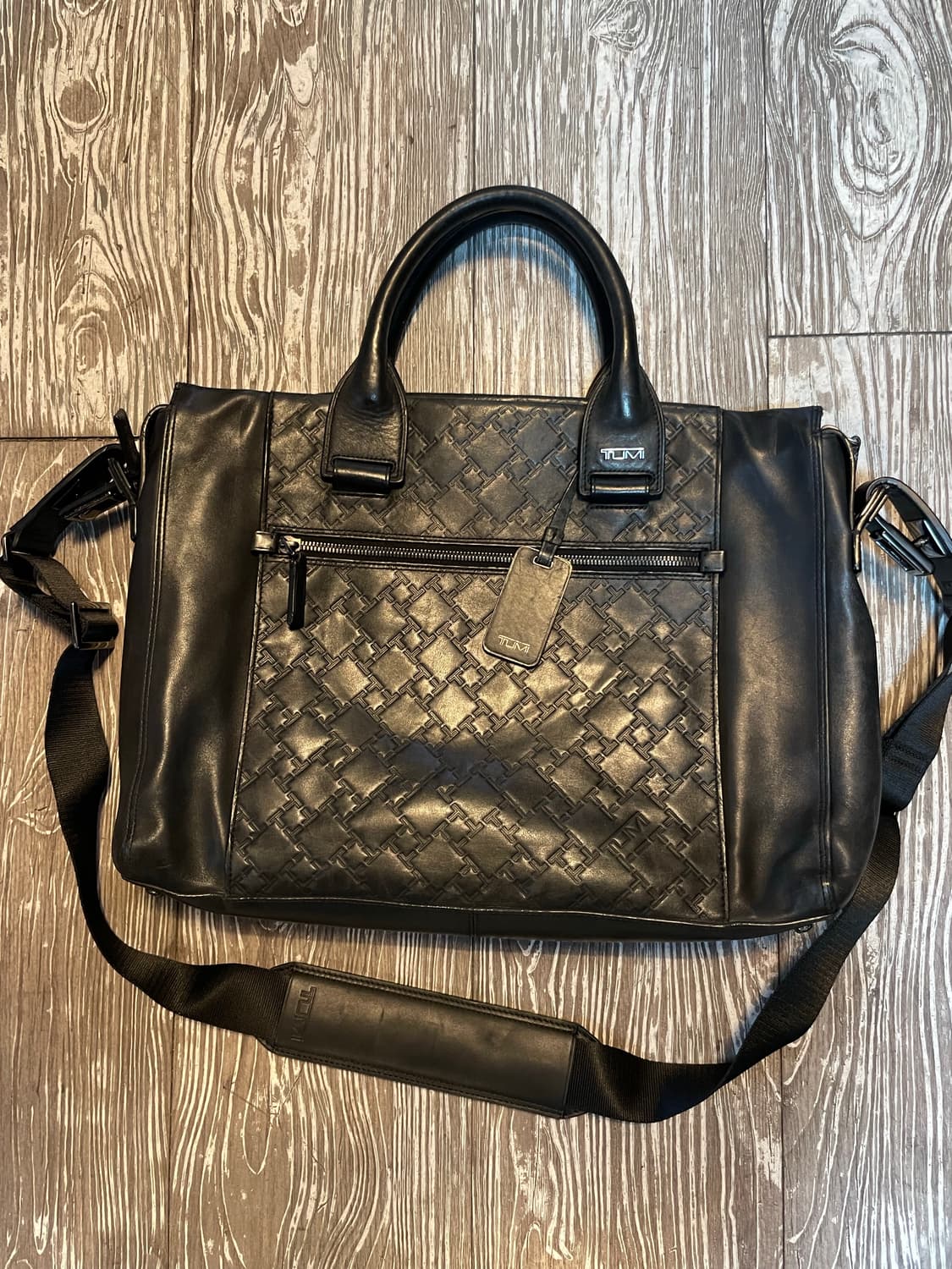 투미 TUMI 블랙 가죽 서류 가방 상품이미지2