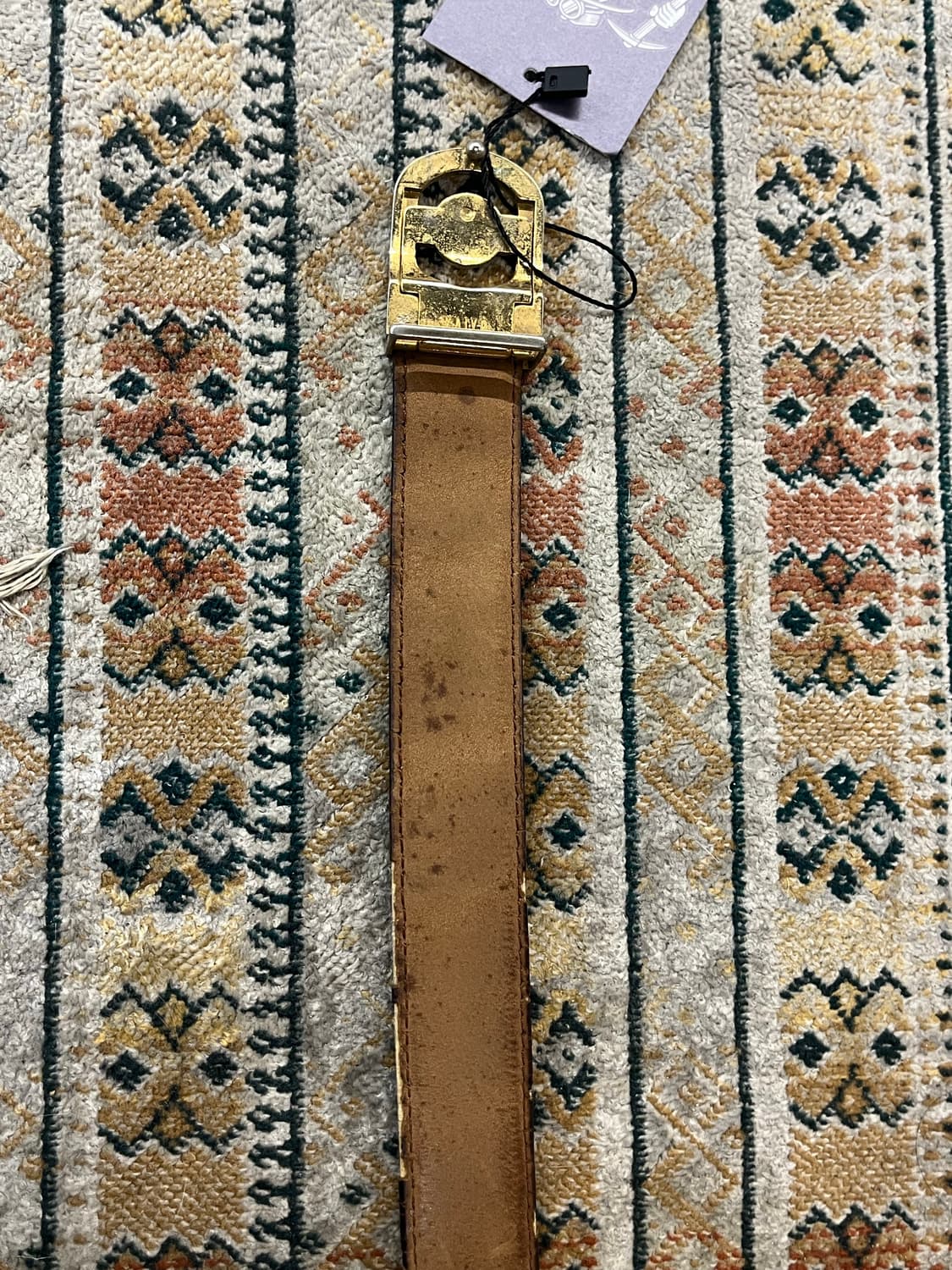 빈티지 가죽 벨트 브라운 #csz22 상품이미지6