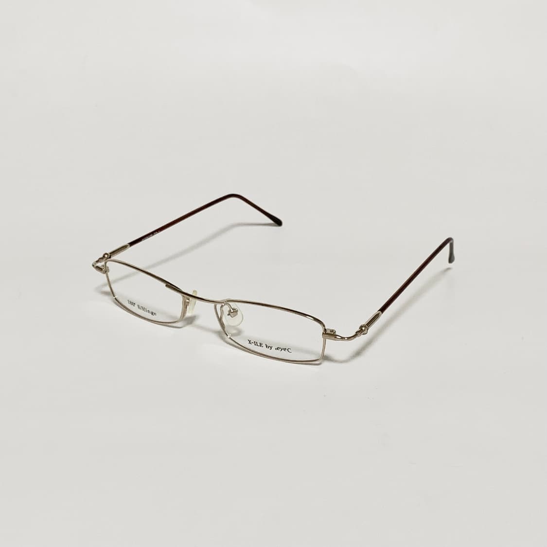 994 데드스탁 빈티지 안경테 풀메탈 골드 직사각형 남녀공용 픽키 상품이미지2