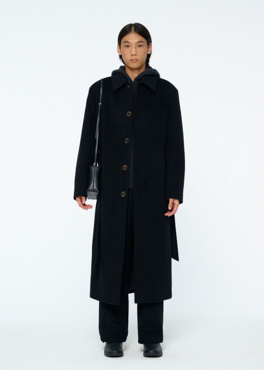 M) 25fw 아모멘토 싱글 브레스티드 코트 상품이미지1