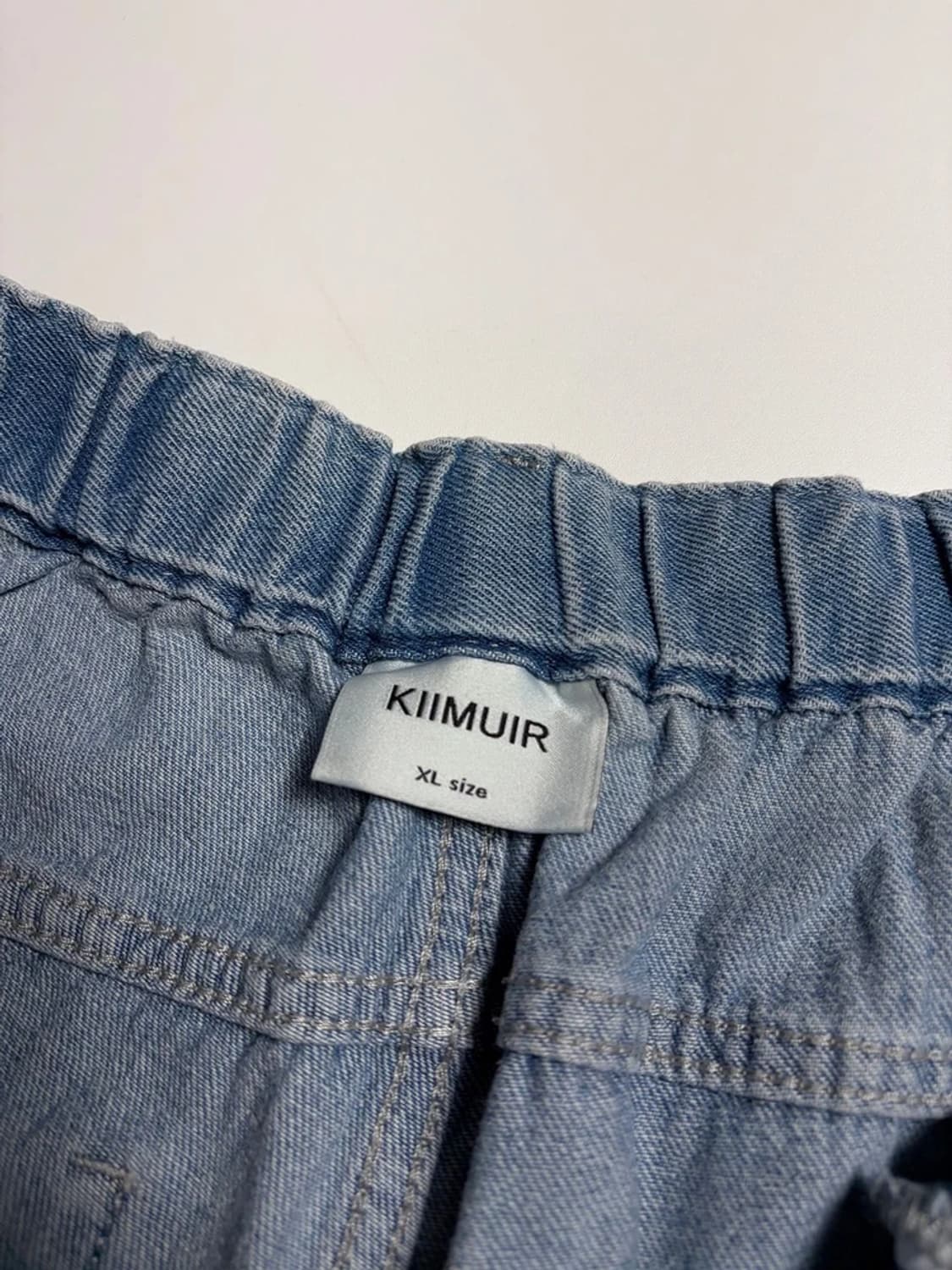 키뮤어 KIIMUIR 투턱 코튼 데님 반바지 R1107 상품이미지6
