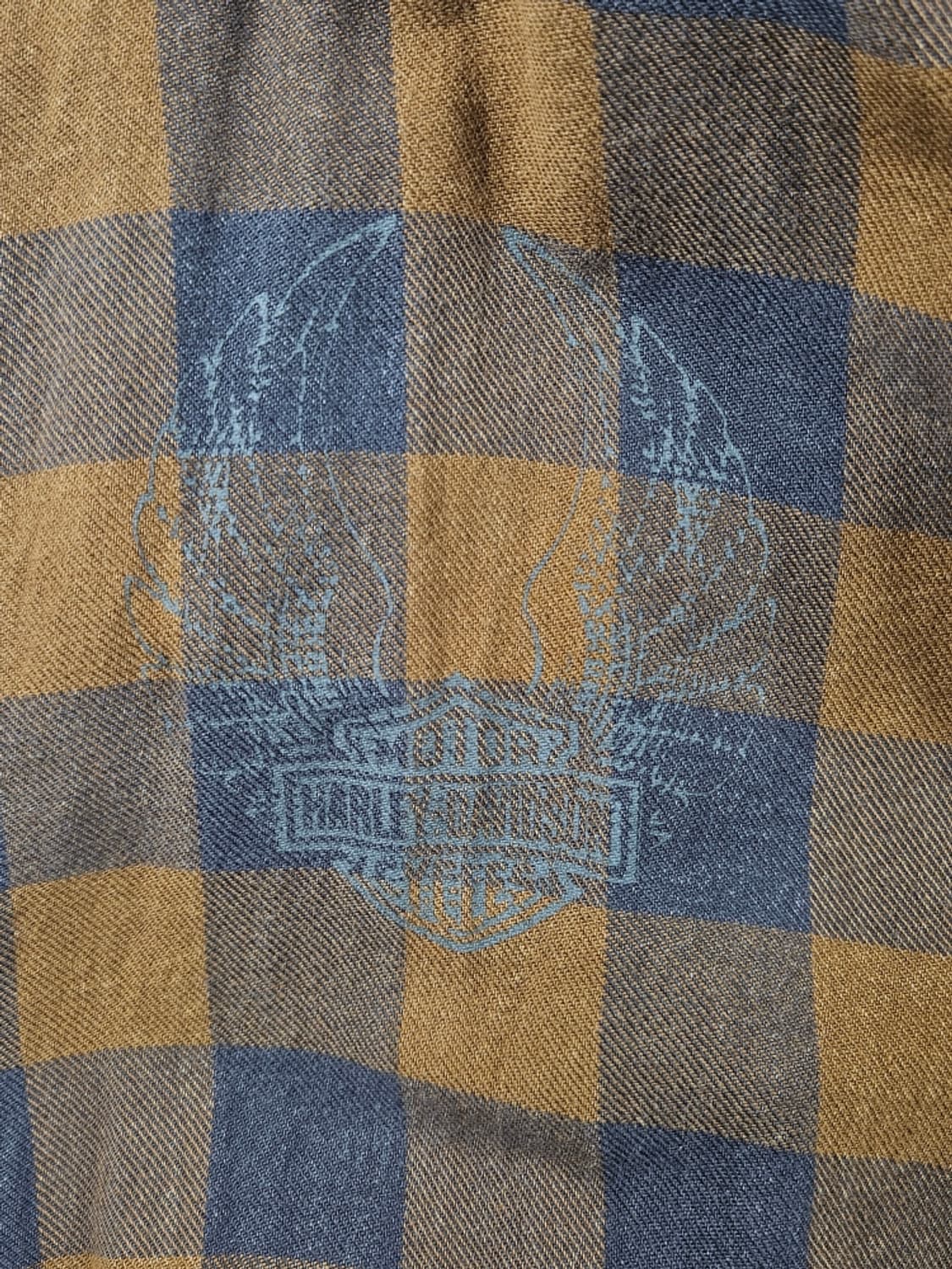 할리데이비슨 데님숄더 체크 포켓 바이커 셔츠 ( L ) / 9369 상품이미지8