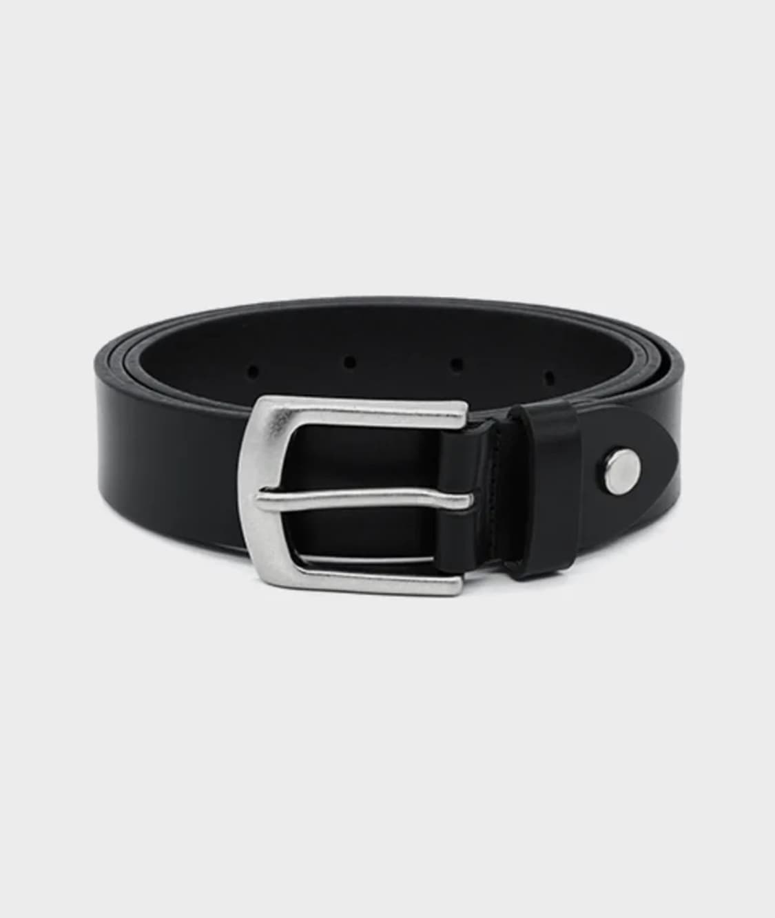 인사일런스) 미니멀 레더 벨트 BLACK 상품이미지1