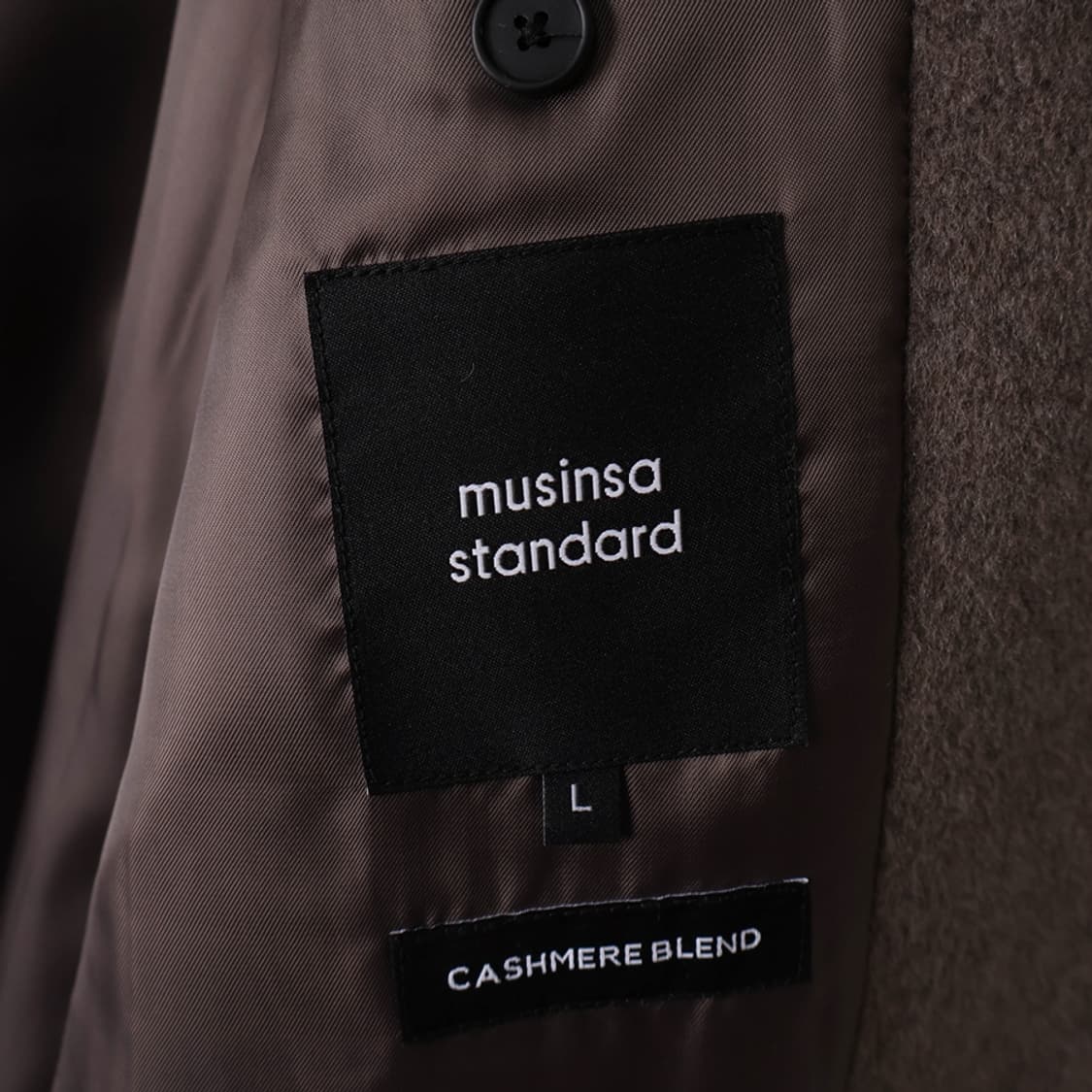 100/무신사스탠다드 캐시미어 블렌드 오버사이즈 싱글코트 상품이미지6
