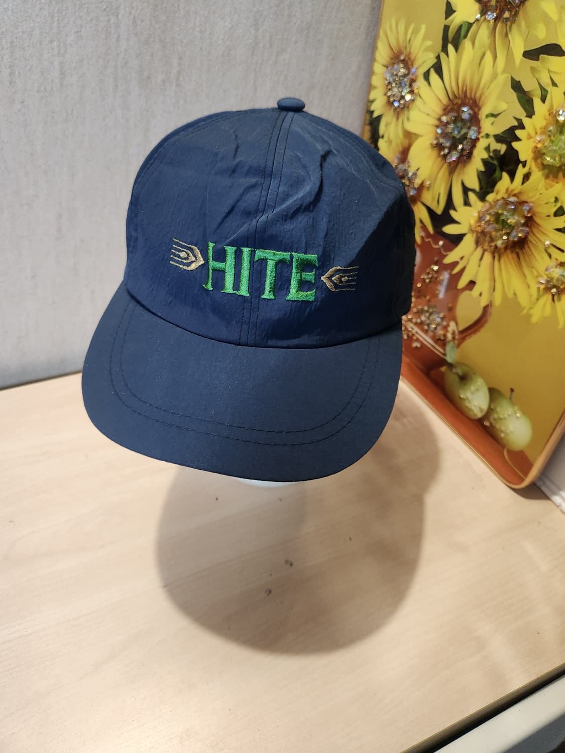 “레트로 무드 🍺 HITE 네이비 볼캡 (빈티지 감성 찜각)” 상품이미지5
