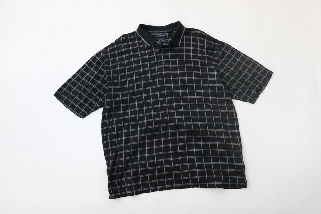 DOCKERS GOLF 도커스 골프 빈티지 체크 실켓 가공 카라티 (L) 상품이미지2