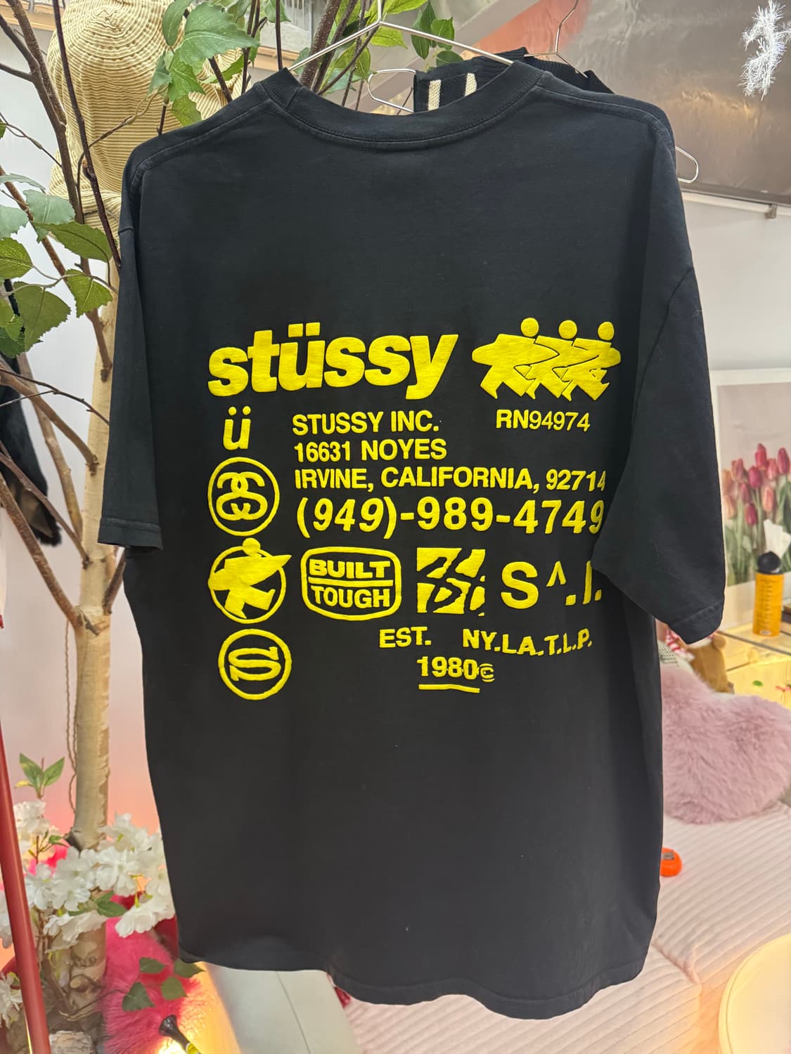 Stüssy 스투시 DNA 피그먼트 다이드 티셔츠 (블랙 / 옐로우) 상품이미지4