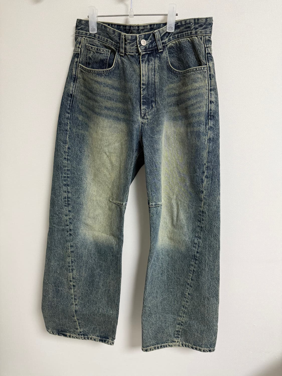 999휴머니티 커브드 데님 팬츠 딥블루 상품이미지3