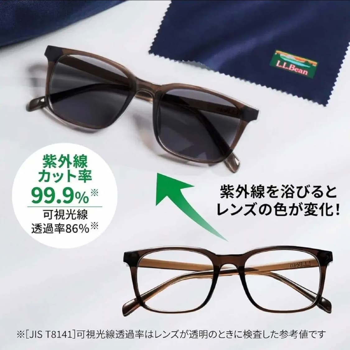 LLBean 엘엘빈 변색 선글라스 & 토트백 케이스 세트 상품이미지2