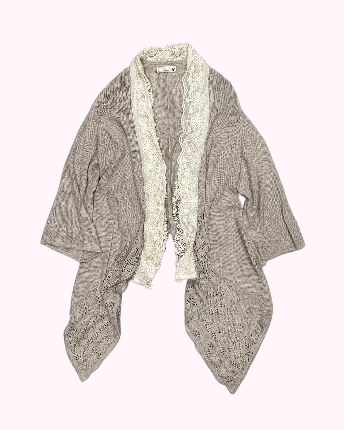 lace drape crochet mori cardigan 상품이미지2