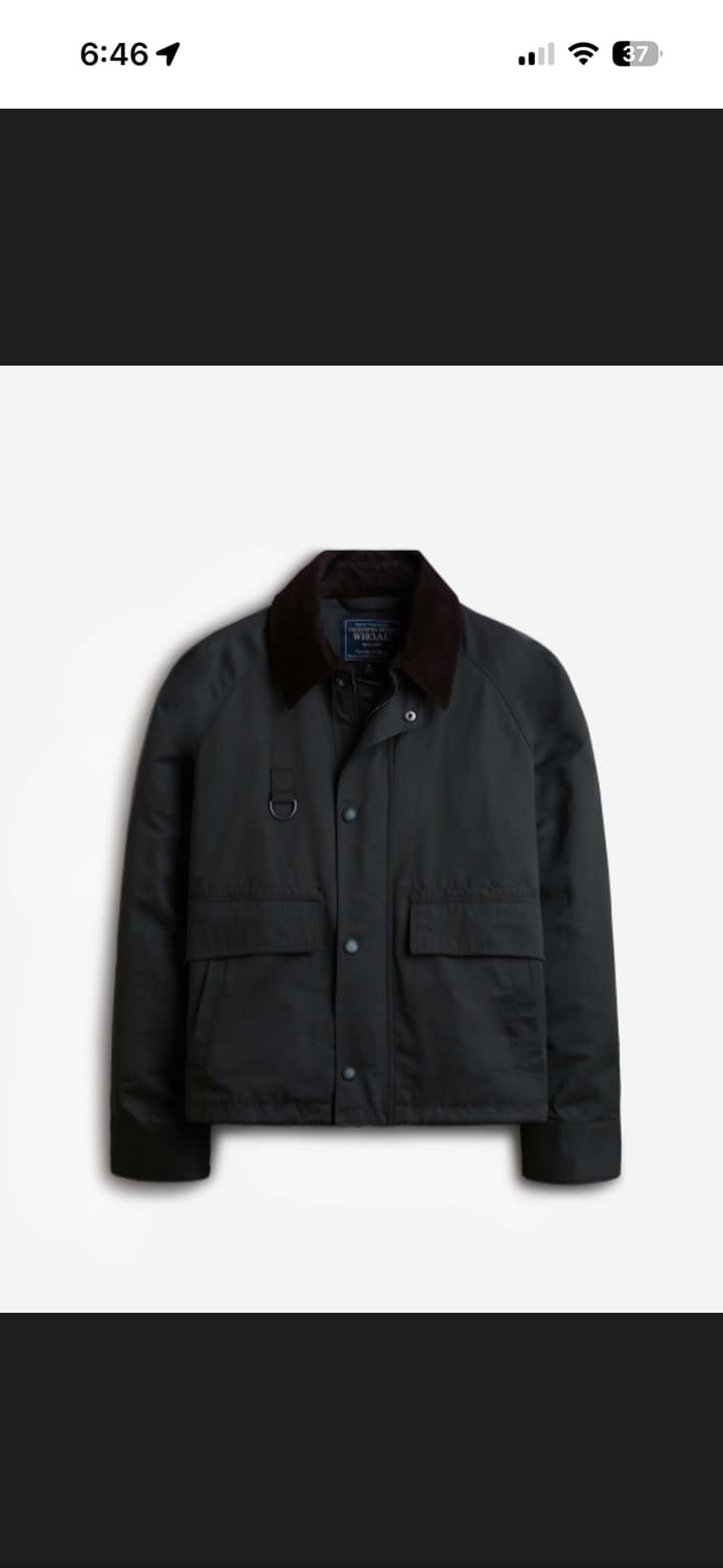 후아유 바버자켓 다크그린 상품이미지5