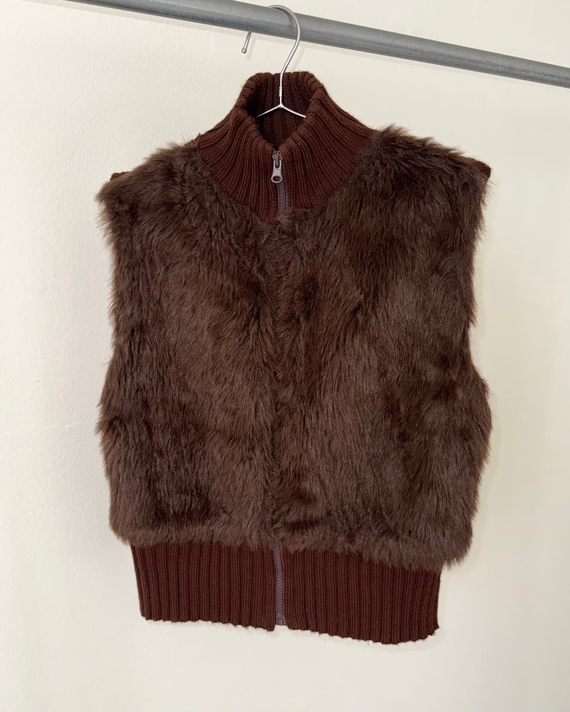 빈티지 페이크퍼 베스트 상품이미지3