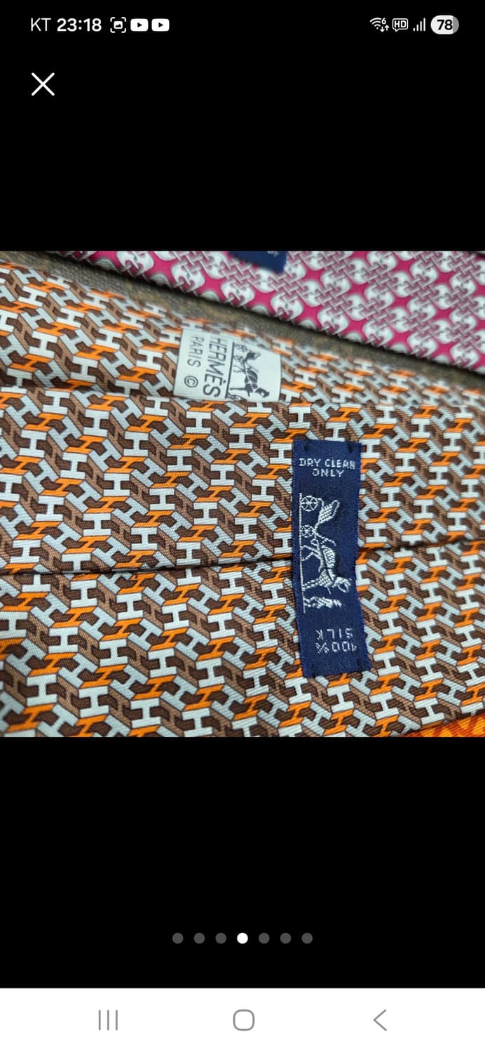 에르메스 실크 넥타이 5종 모두 상품이미지4