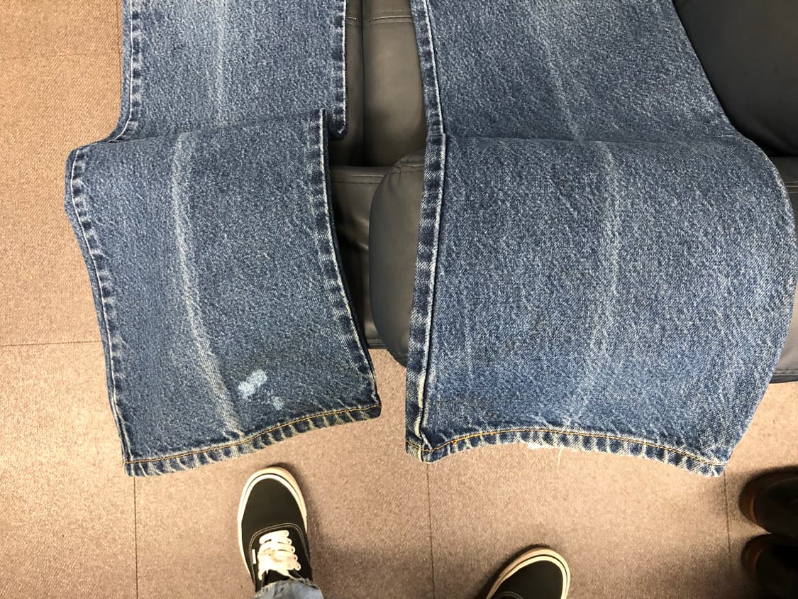 00s 리바이스517  부츠컷 미드블루 워싱진 허리36 둘레91.5 상품이미지10