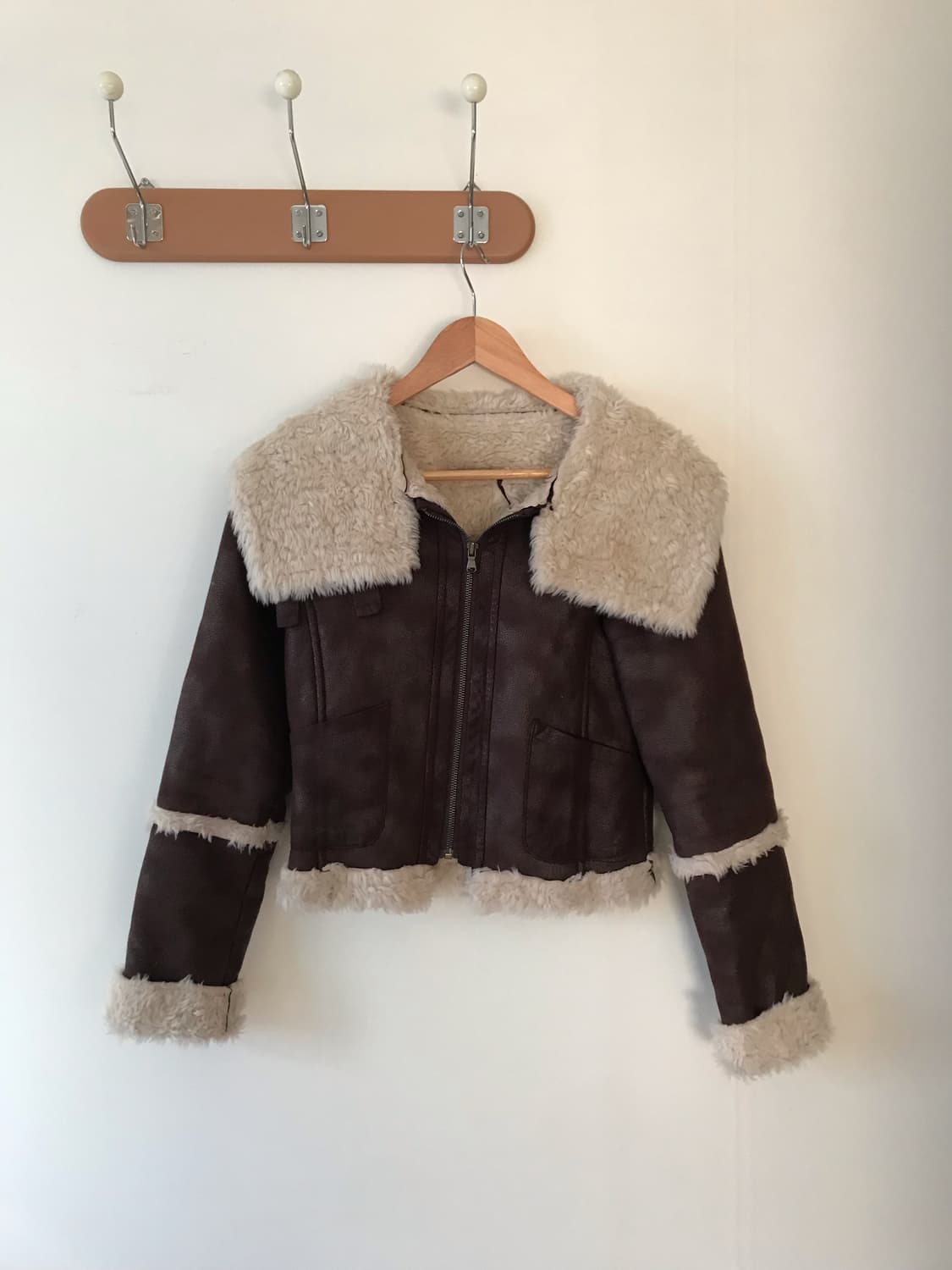 히피 크롭 무스탕 상품이미지3