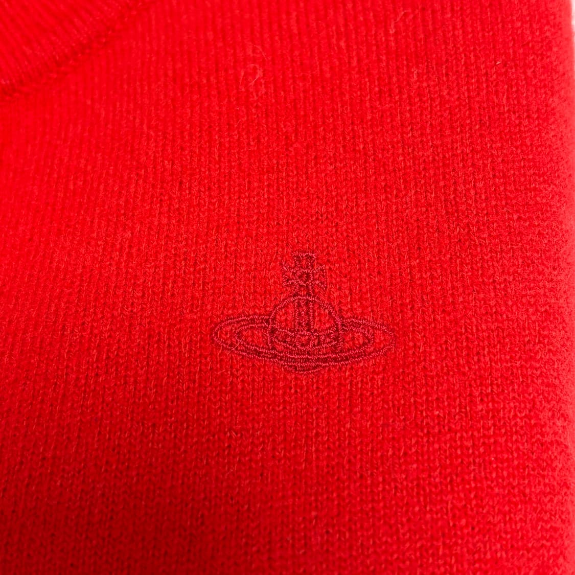 신상 비비안웨스트우드 베이직 울 가디건-레드 상품이미지4