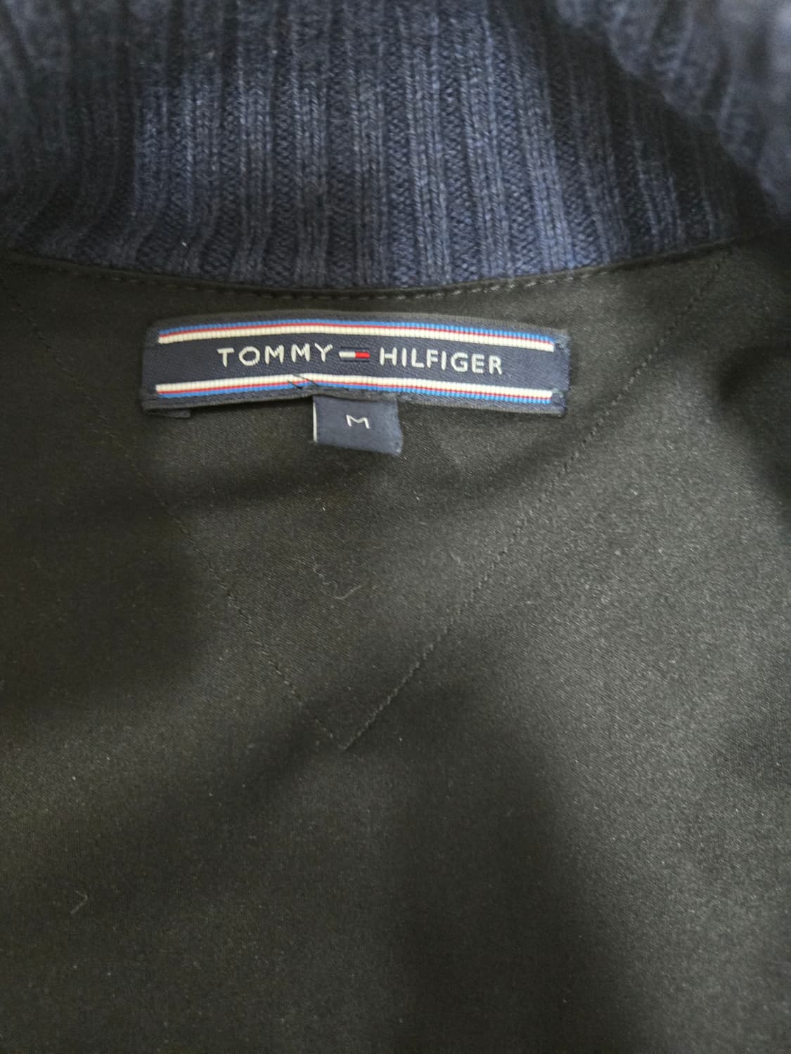 타미힐피거 남성 니트 집업 가디건 M 네이비 상품이미지4