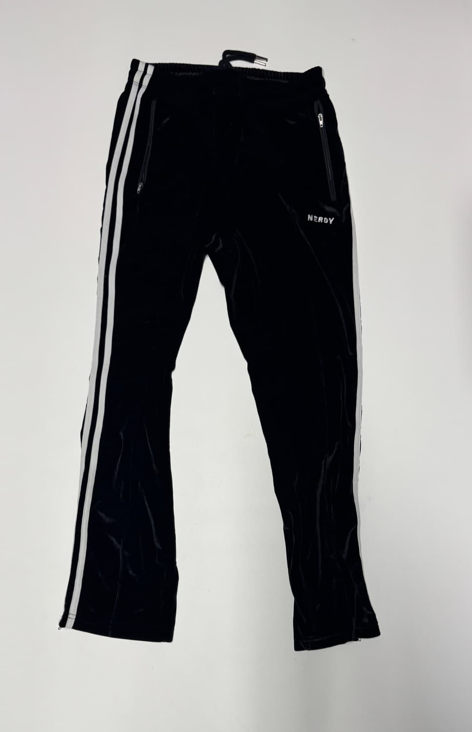 여성 널디 Nerdy 벨벳 져지 트레이닝 셋업 S 블랙 상품이미지3