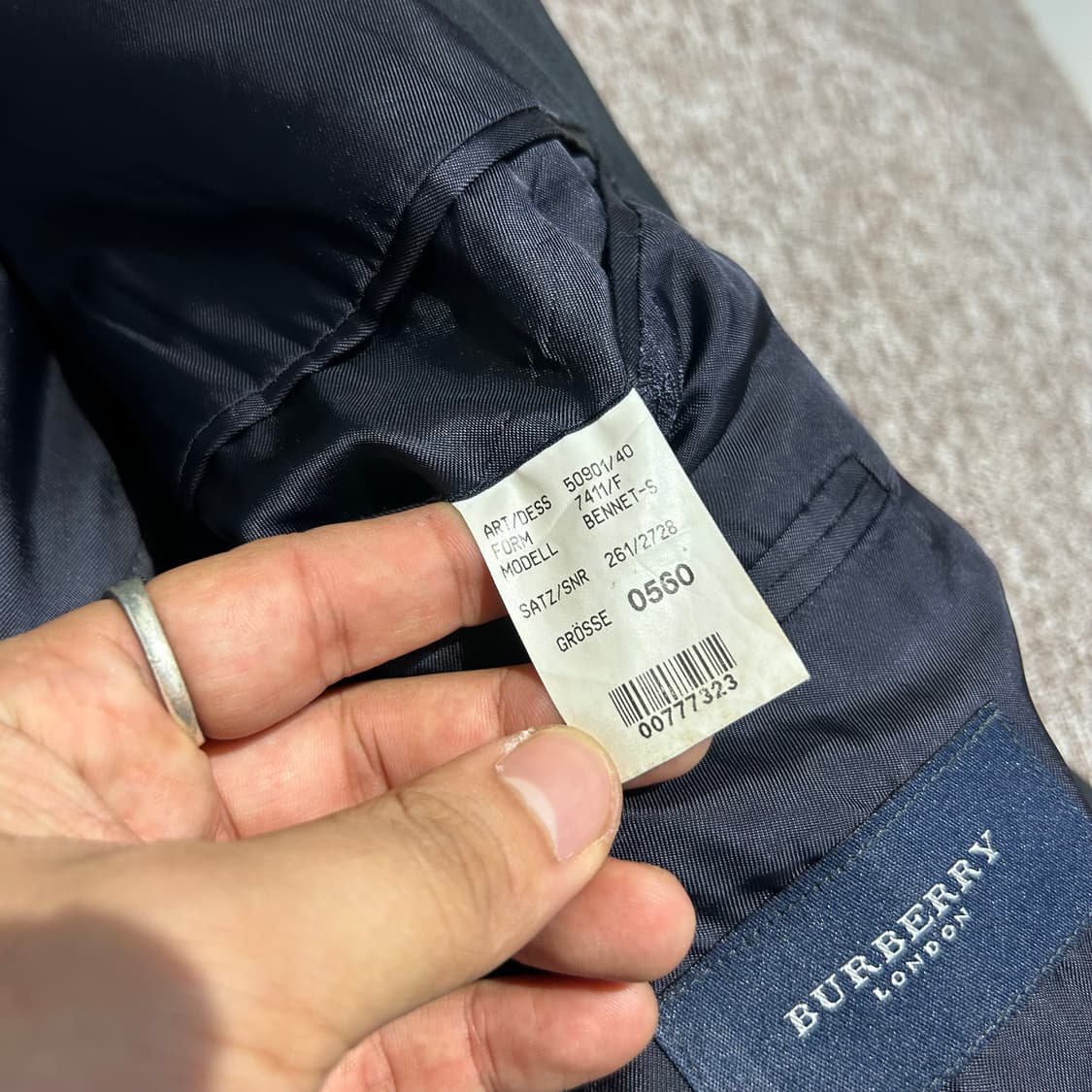 XXL) BURBERRY 버버리 런던 블레이저 자켓 상품이미지9