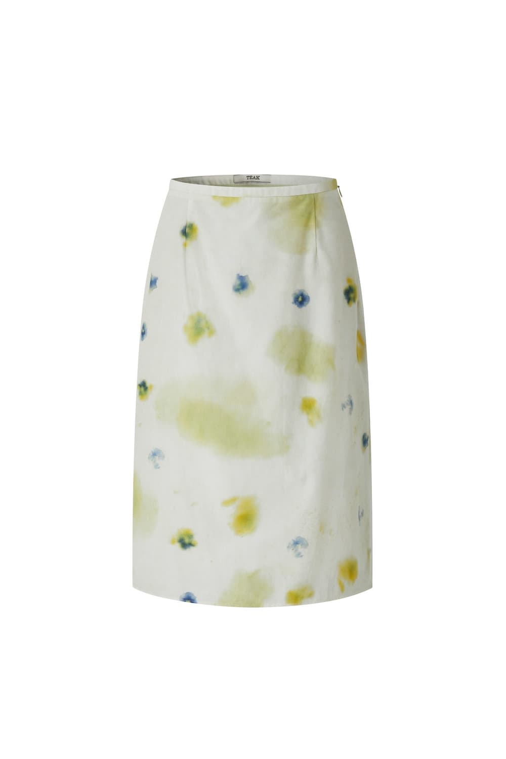 teak COTTON SKIRT (PANSY FLOWER GREEN) 상품이미지1