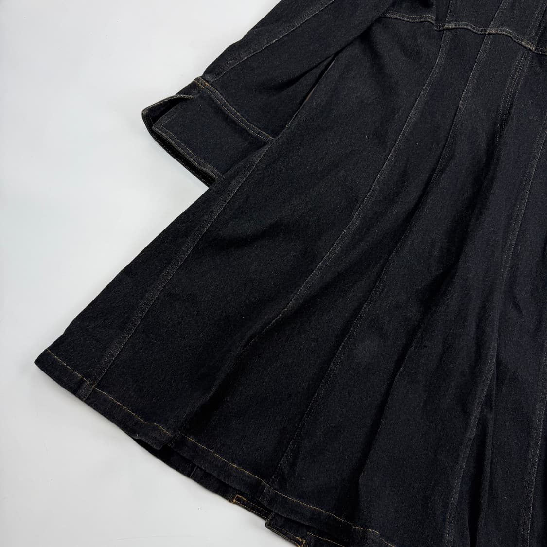 Hiroko koshino 흑청 데님 원피스코트 상품이미지9