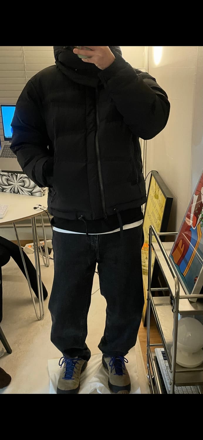 언어펙티드 오블리크 퀼티드 다운 패딩 M 상품이미지8